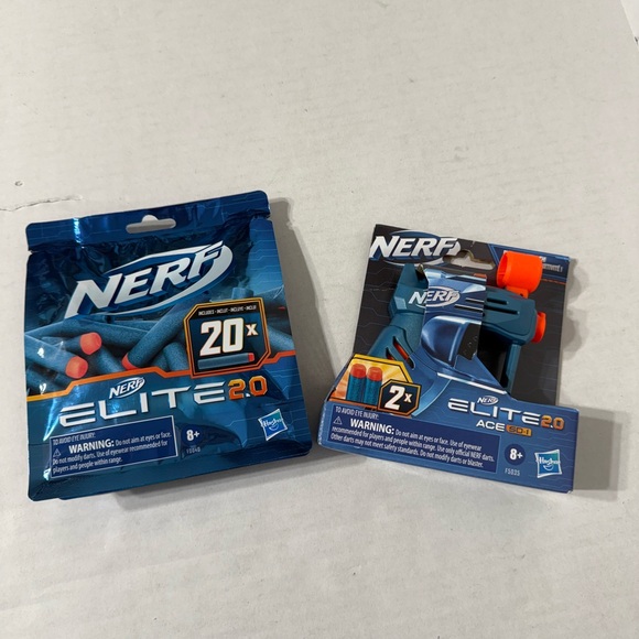 Nerf Elite Pack Groupe Ace SD-1 - 10 Blasters + 20 Fléchettes Officielles Avec Viseur - Idéal Fête